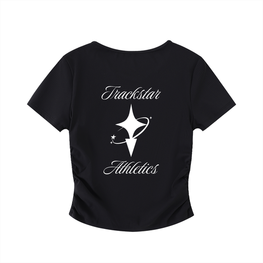 Star Bodycon Crop Top (Womens)