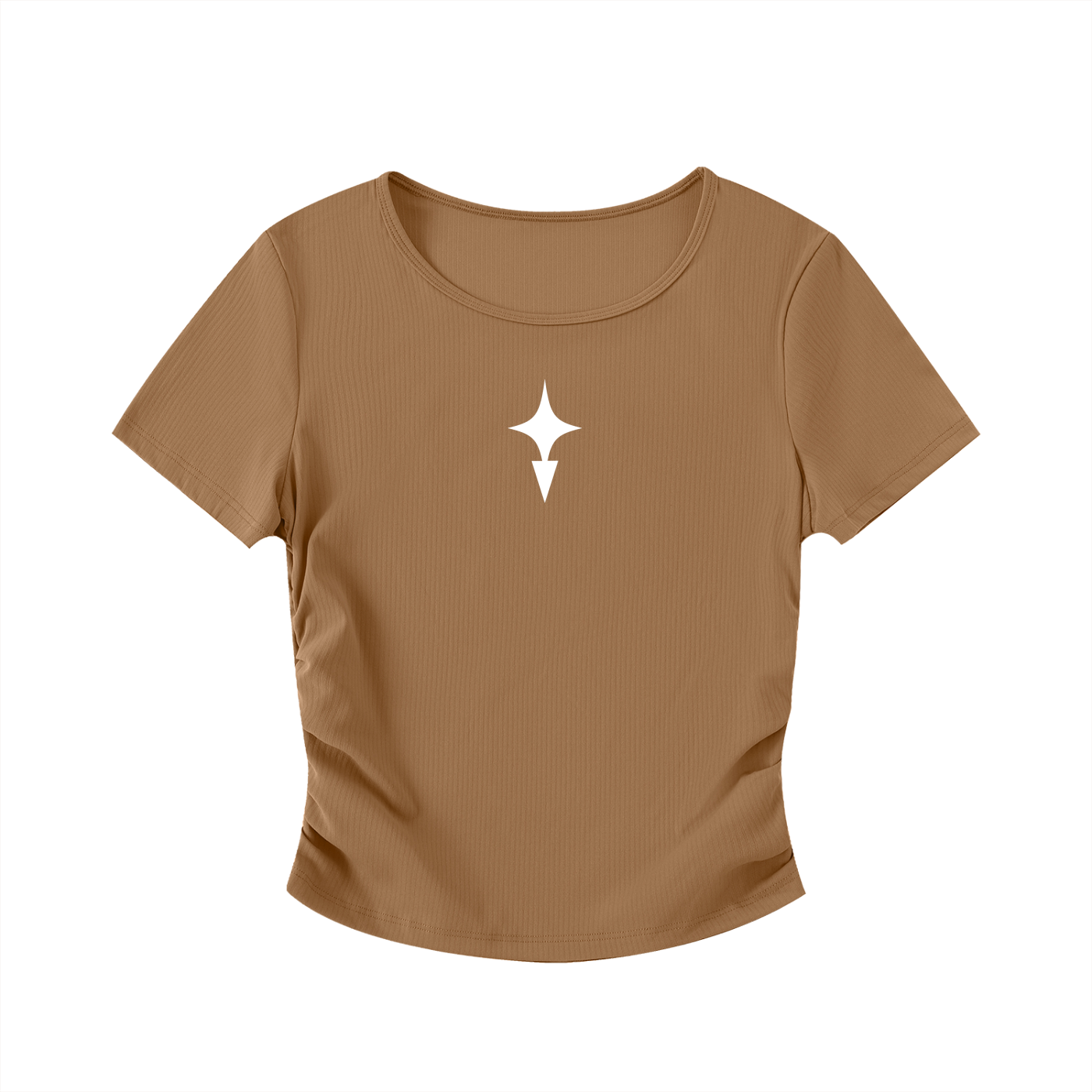Star Bodycon Crop Top (Womens)