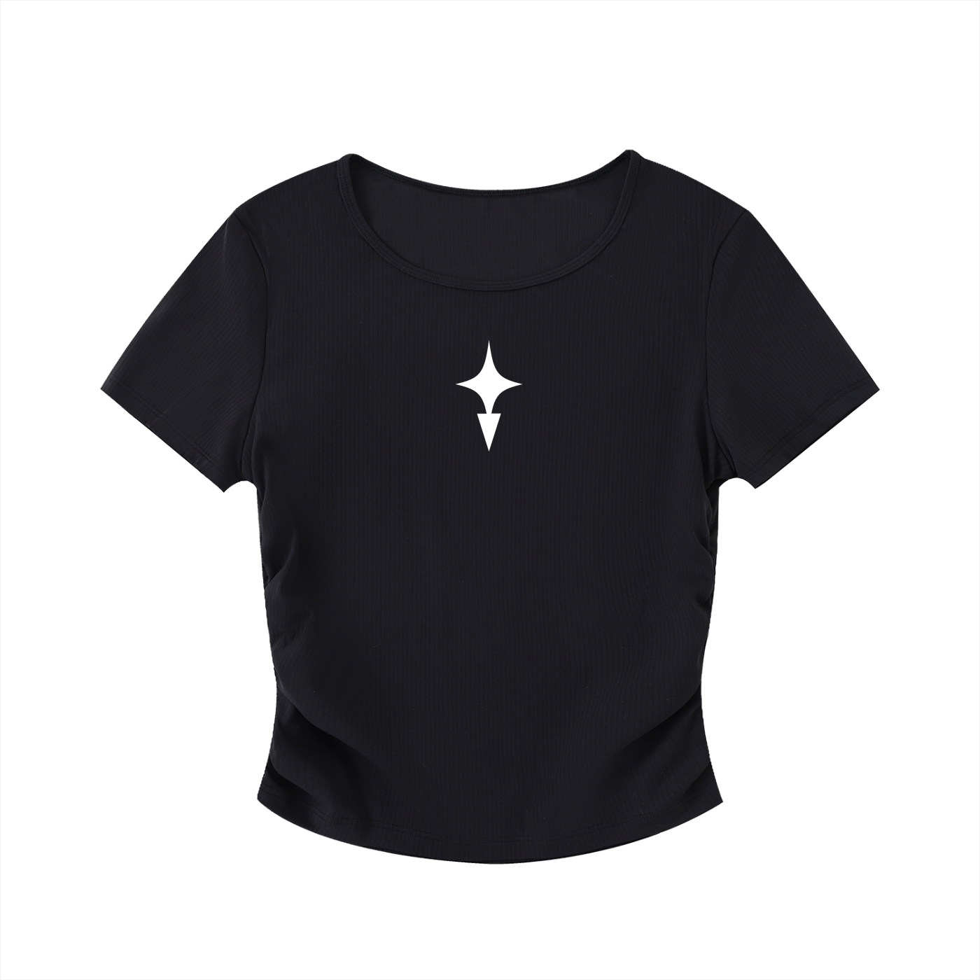 Star Bodycon Crop Top (Womens)