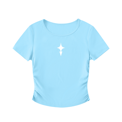 Star Bodycon Crop Top (Womens)